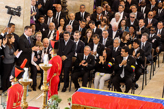 رییس جمهور در مراسم وداع و بزرگداشت هوگوچاوز